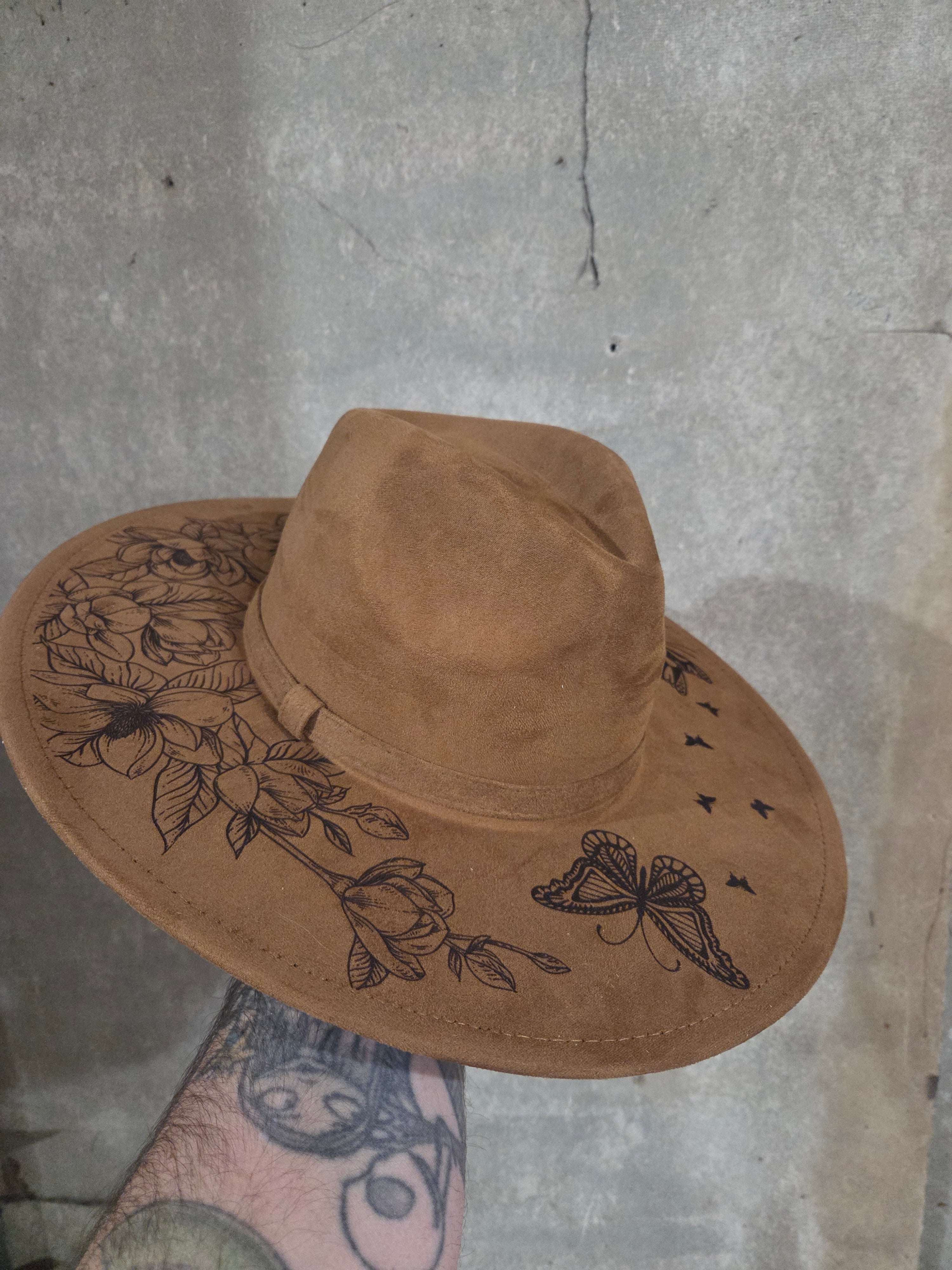 Butterfly Suede Hat